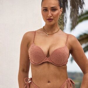 Somerfield Swim Saidia Bikini Top - Umber NWT